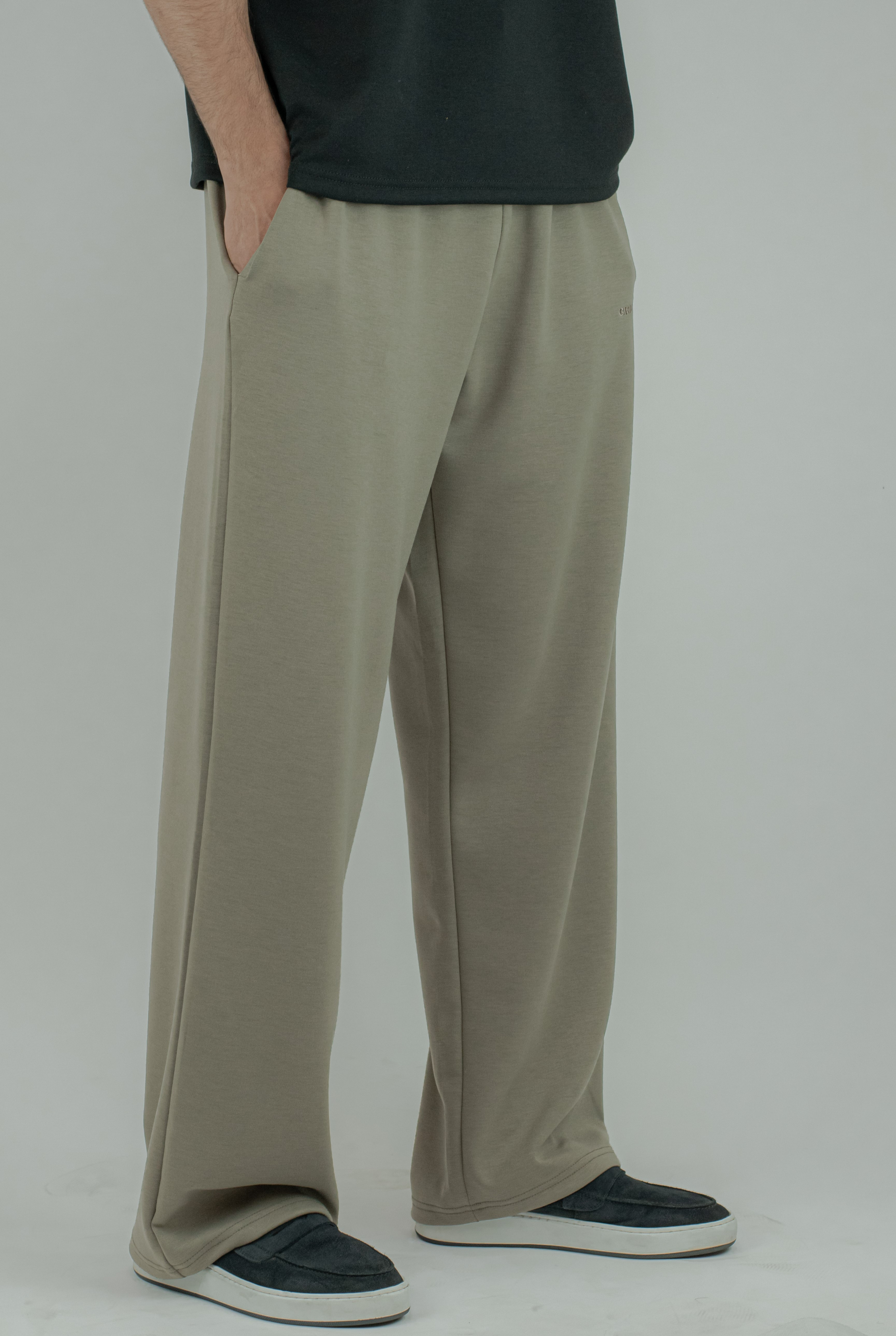 Straight Baggy Trouser (Olive)