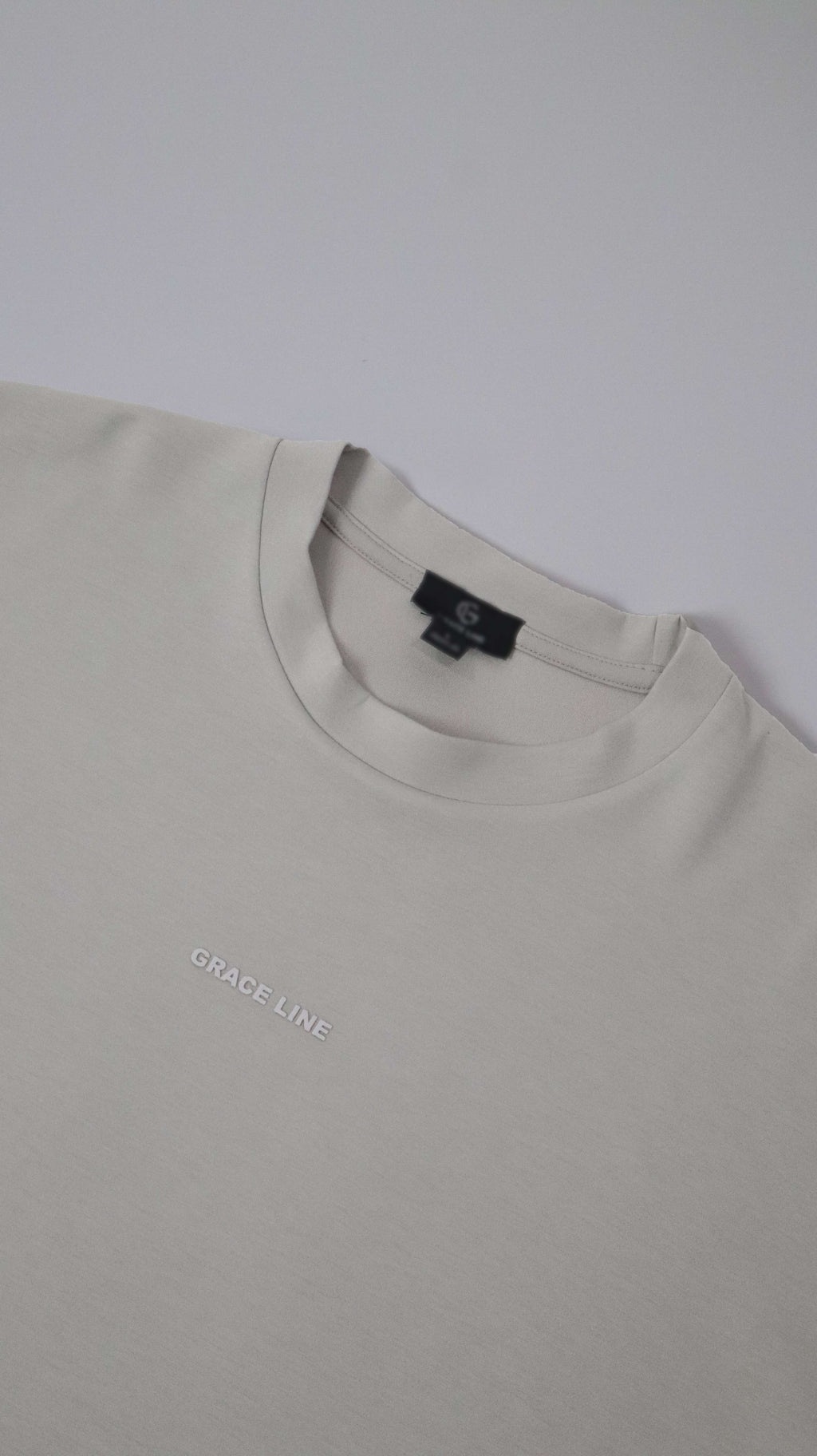Ash White Baggy Tee (Unisex) – Grace Line