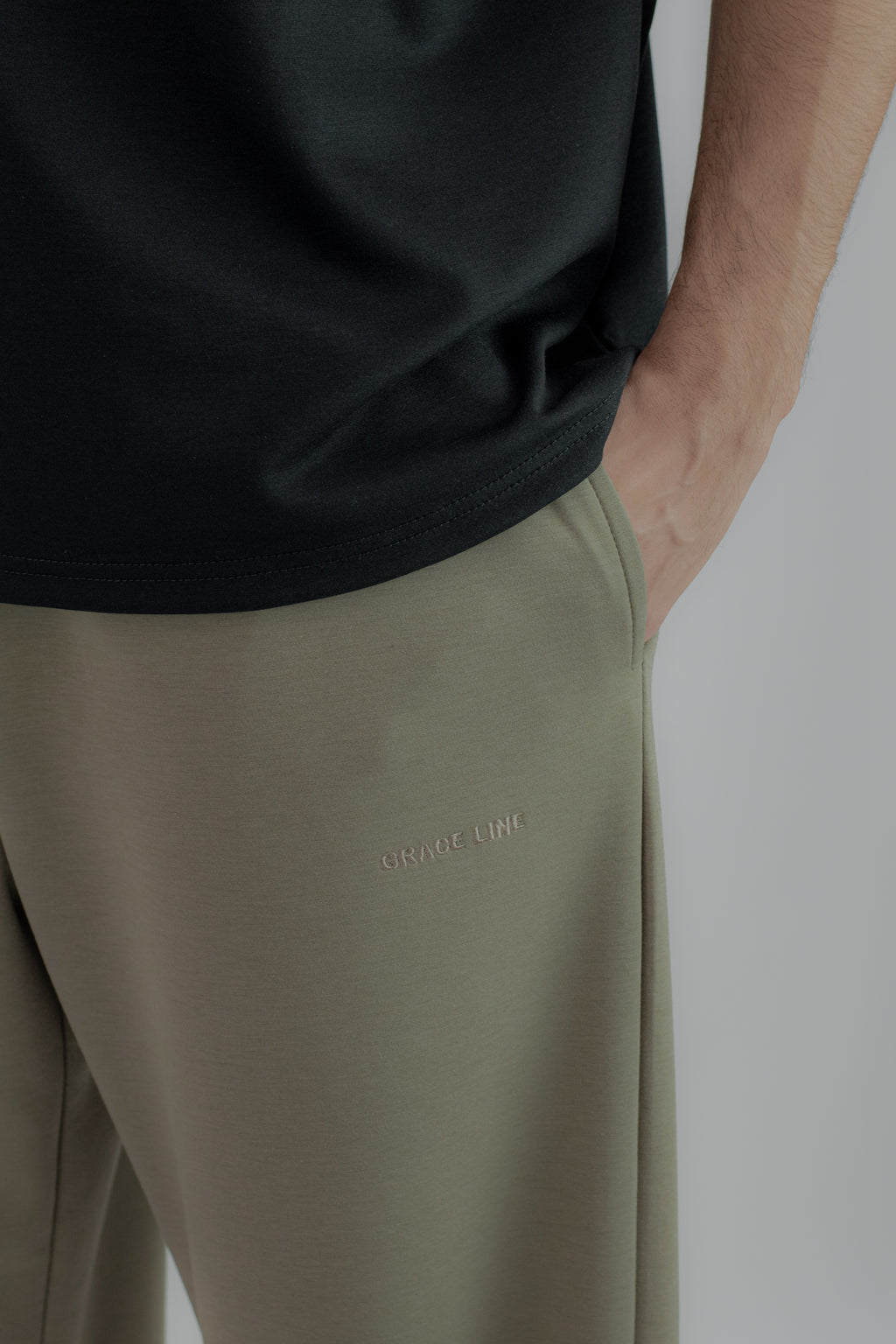 Straight Baggy Trouser (Olive)