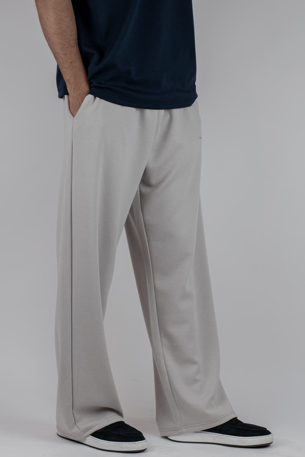 Straight Baggy Trouser (White)
