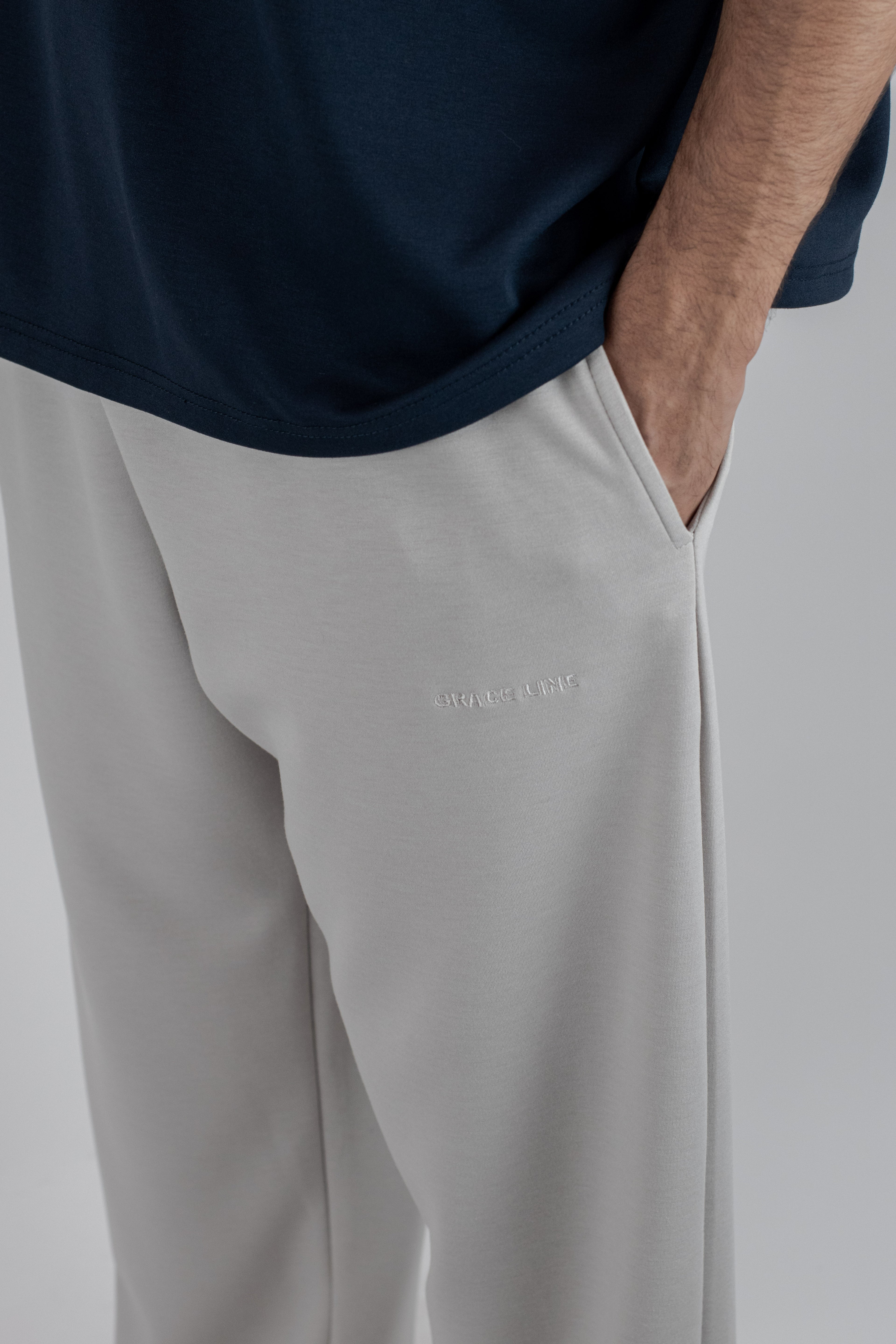 Straight Baggy Trouser (White)