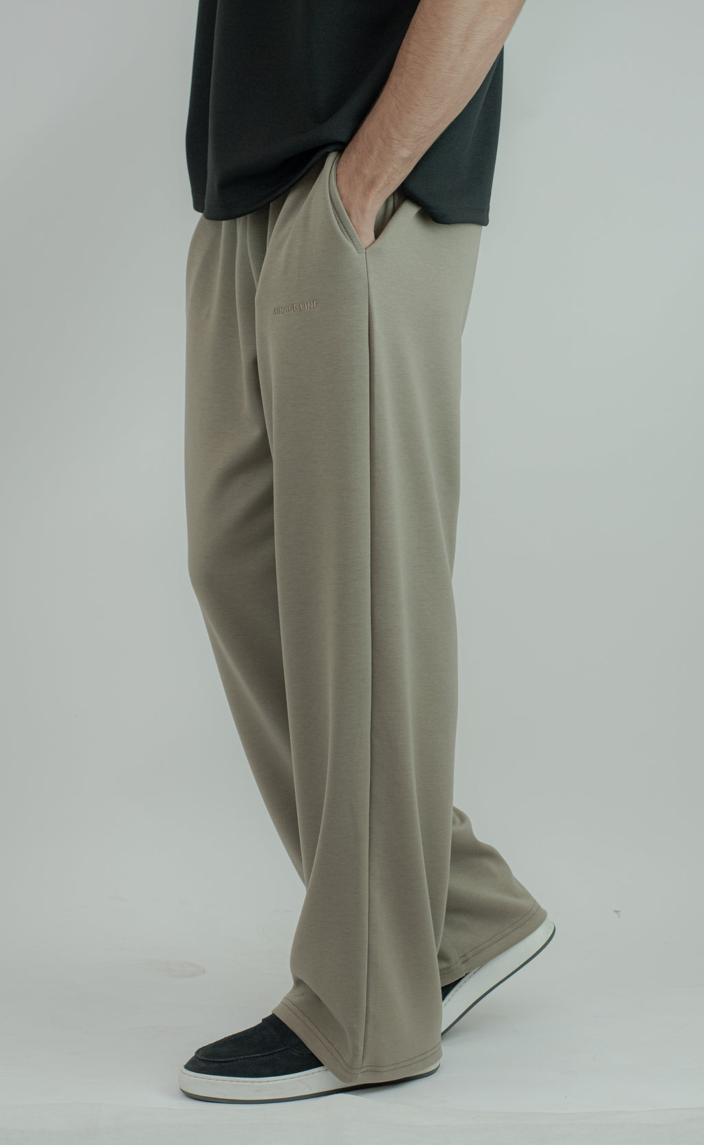 Straight Baggy Trouser (Olive)