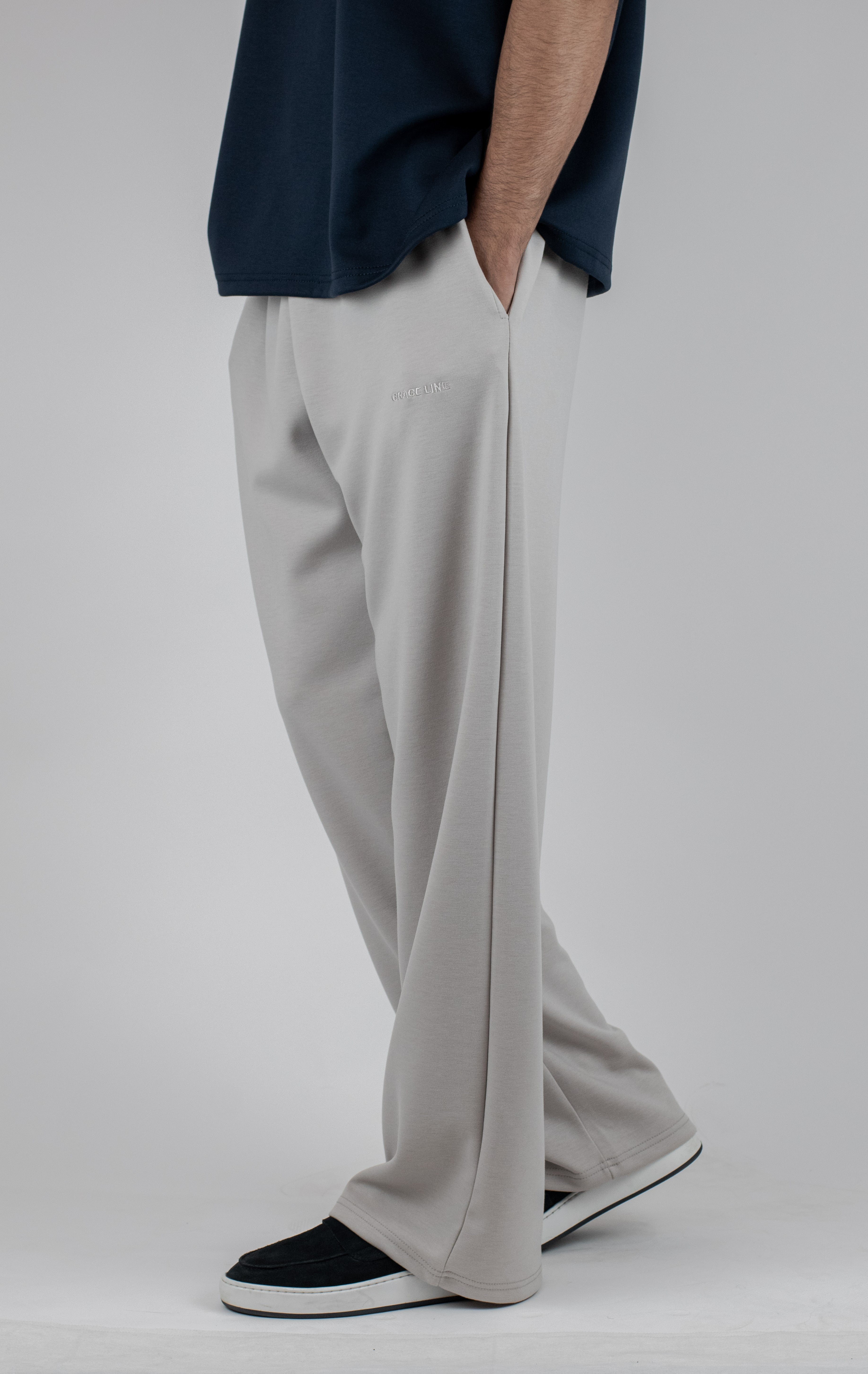 Straight Baggy Trouser (White)