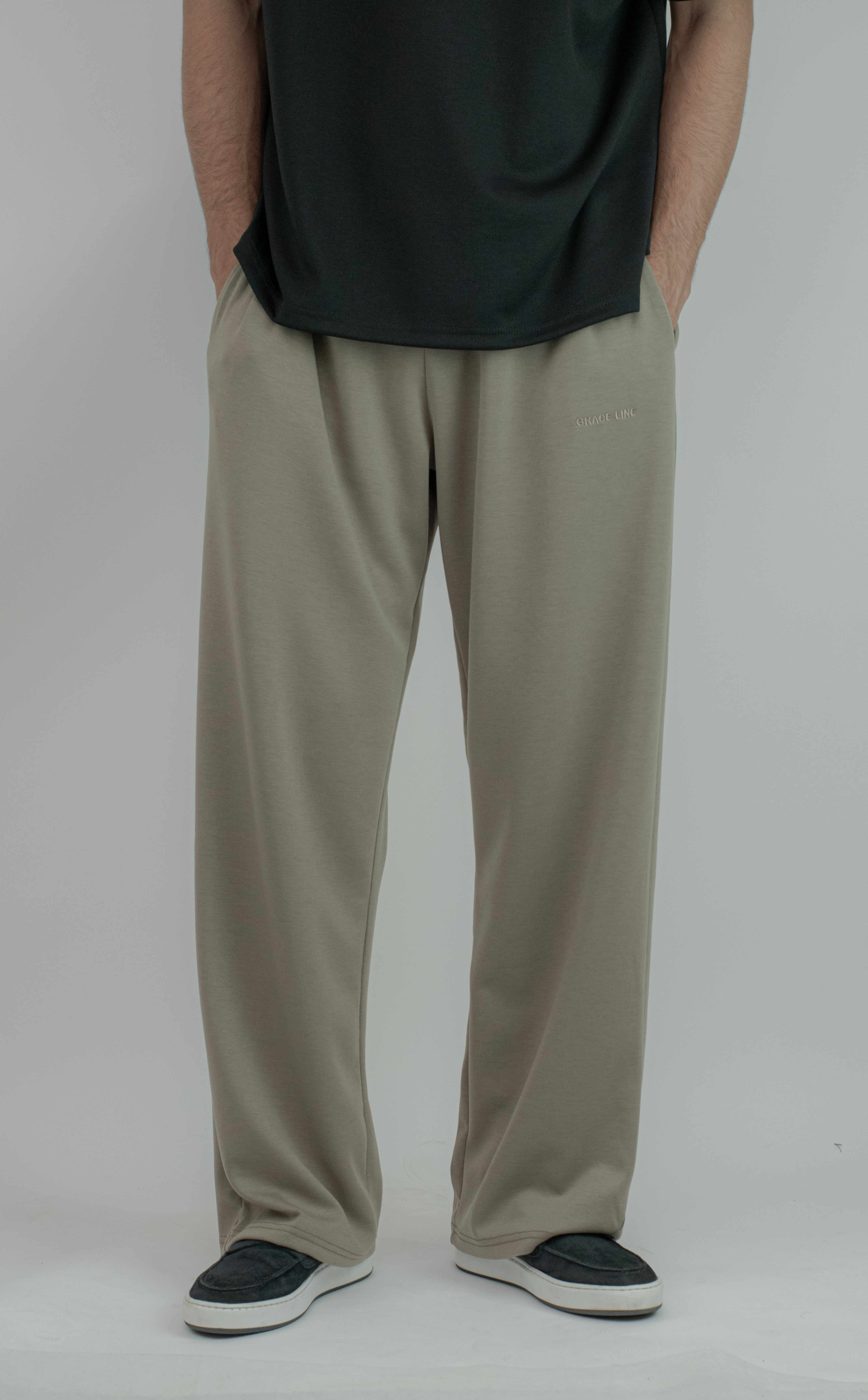 Straight Baggy Trouser (Olive)