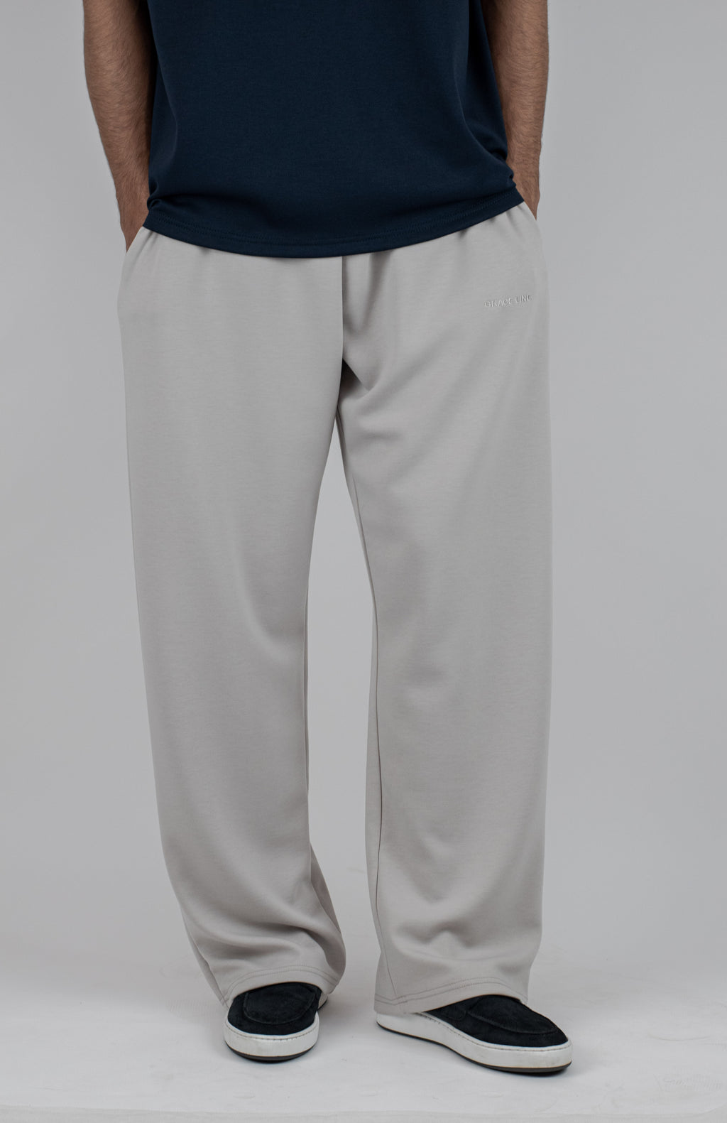 Straight Baggy Trouser (White)