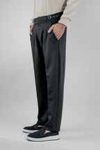 Pleated Relax Pant (Black)
