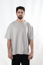 Ash White Baggy Tee (Unisex)