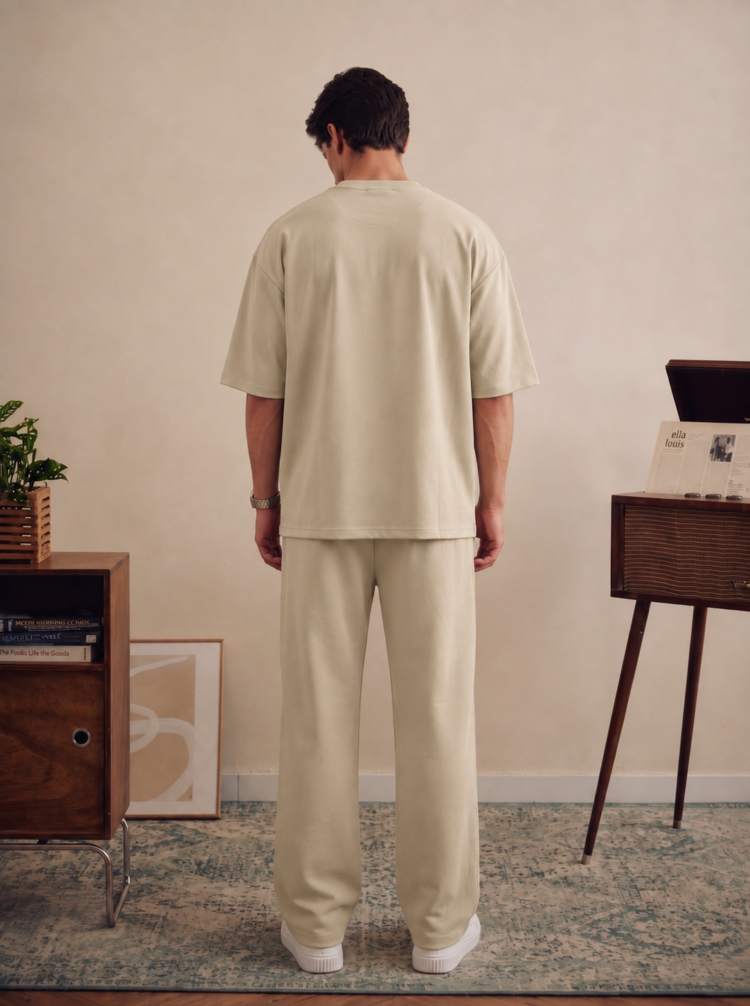 Beige Baggy Co-Ord Set