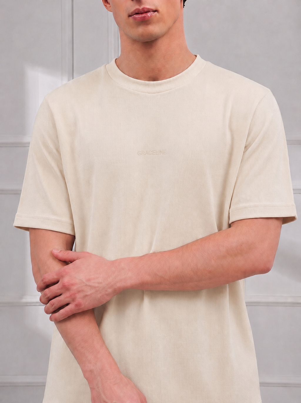 Beige Slim Tee(unisex)