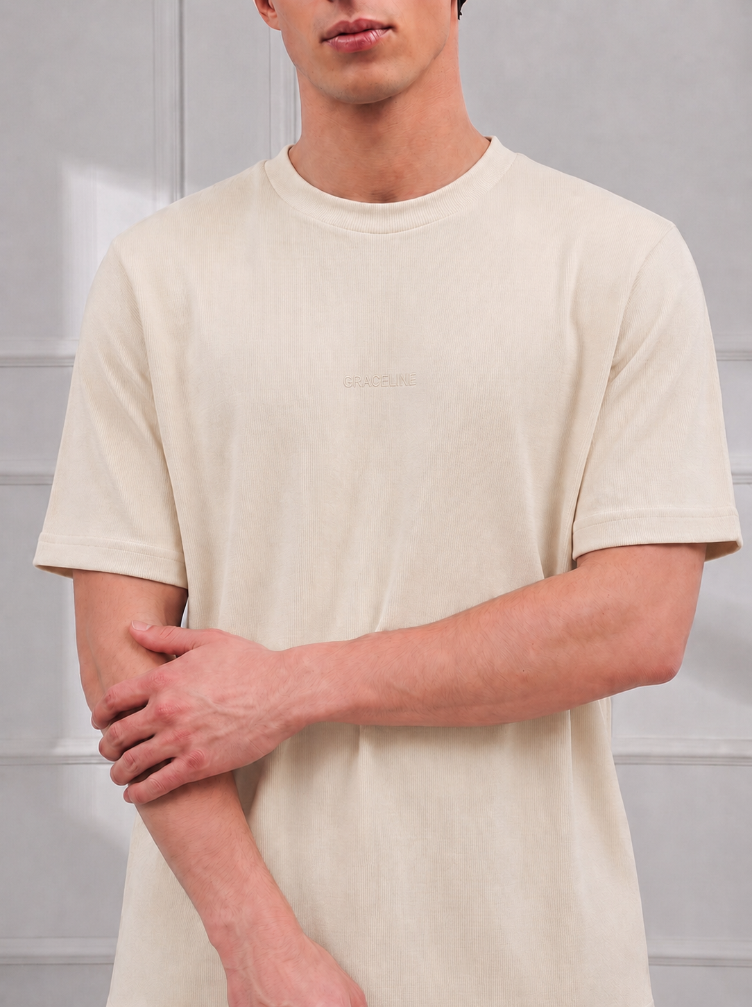 Beige Slim Tee(unisex)