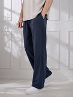 Modal Straight Baggy Trouser (Navy Blue)