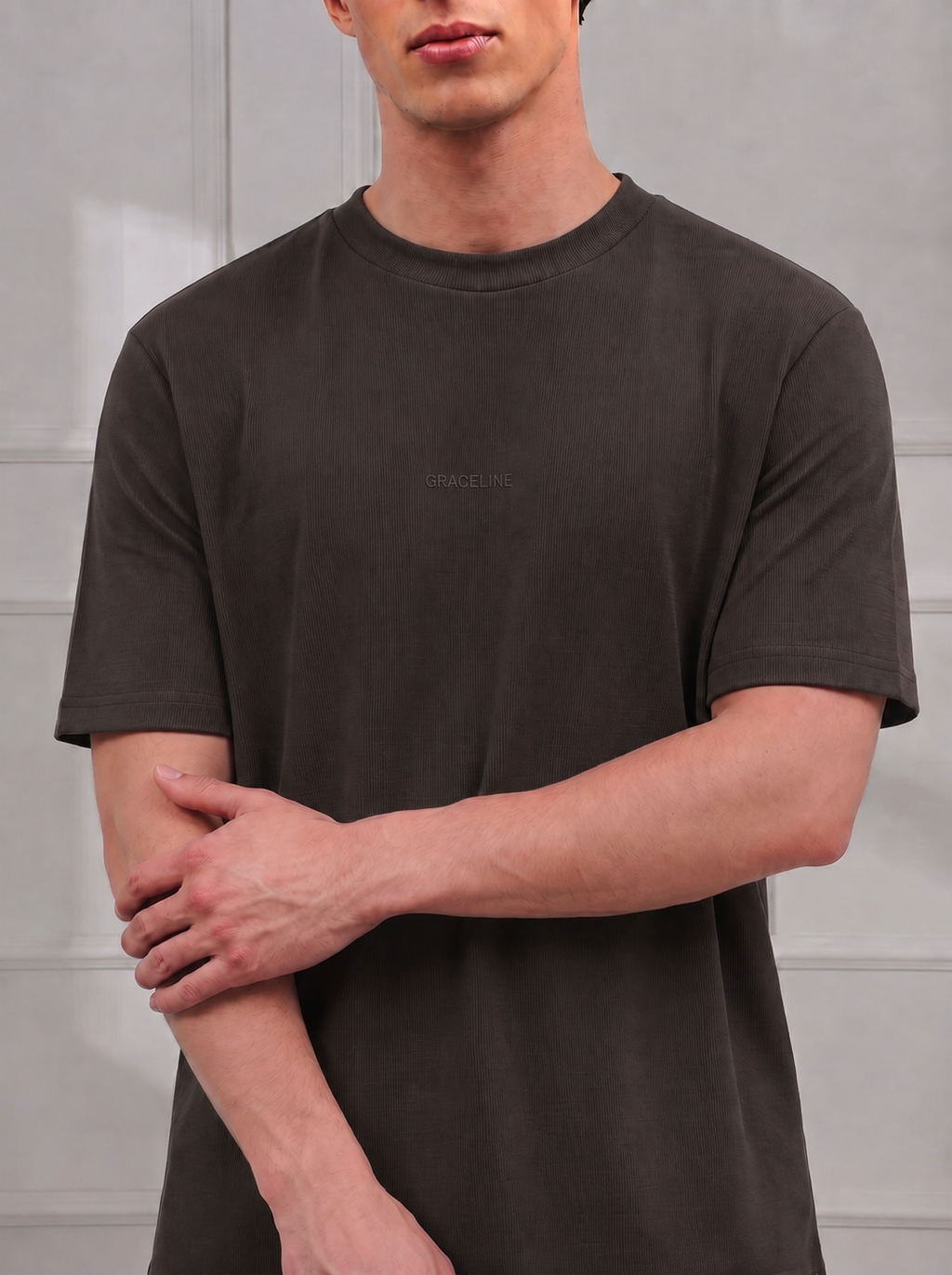 Chocolate Brown Slim Tee(unisex)