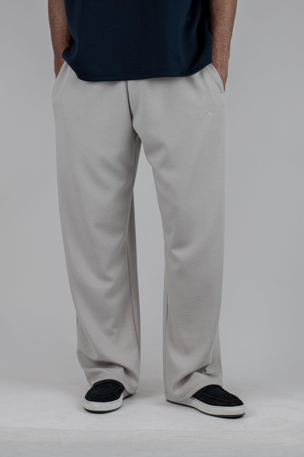 Straight Baggy Trouser (Ash White)