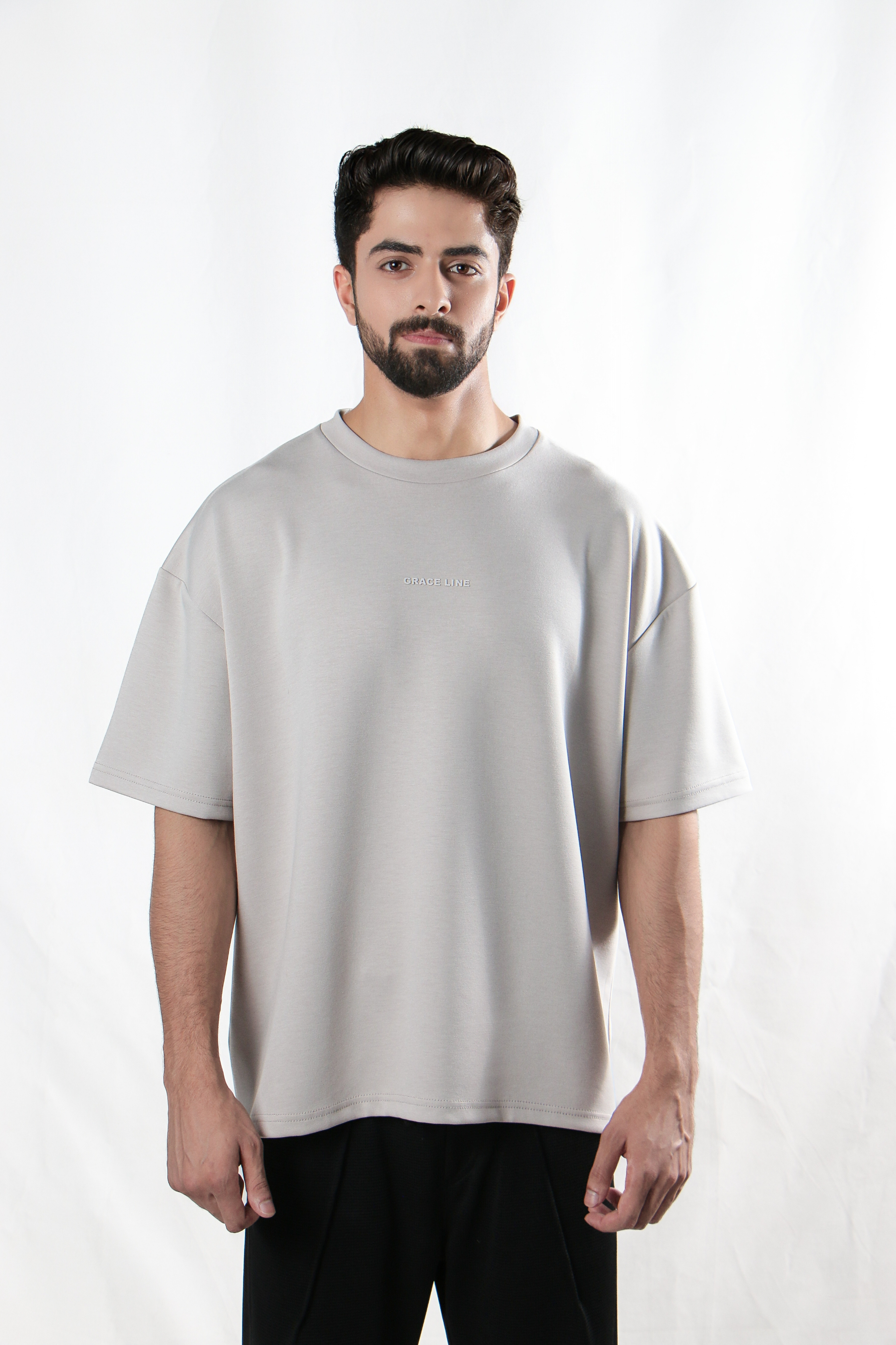 Ash White Baggy Tee (Unisex)