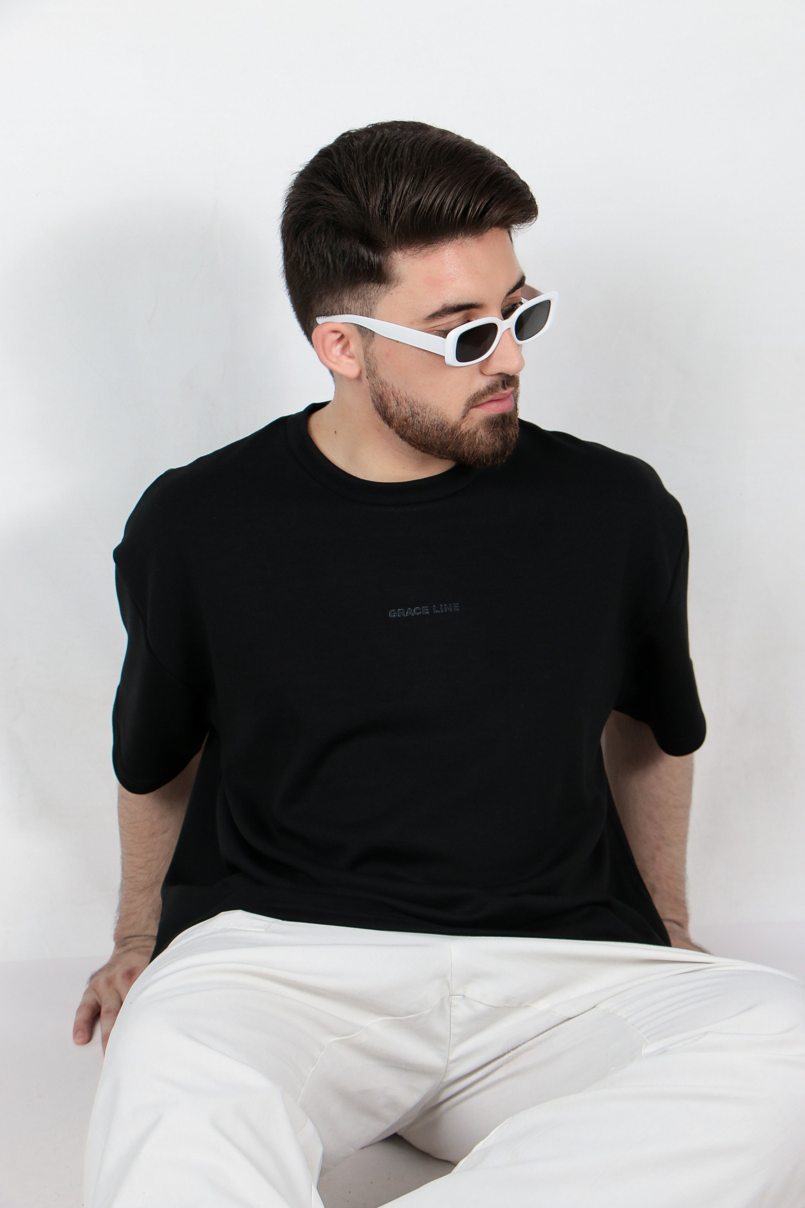 Black Baggy Tee (Unisex)
