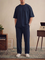 Navy Blue Baggy Co-Ord Set