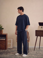 Navy Blue Baggy Co-Ord Set