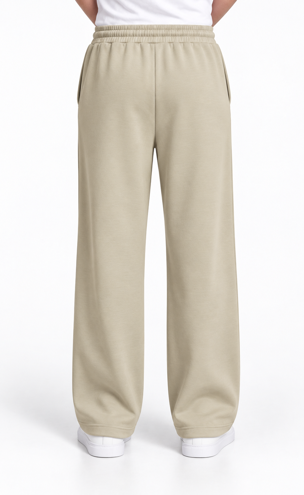Modal Straight Baggy Trouser (Beige)