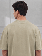 Beige Modal Baggy Tee (Unisex)