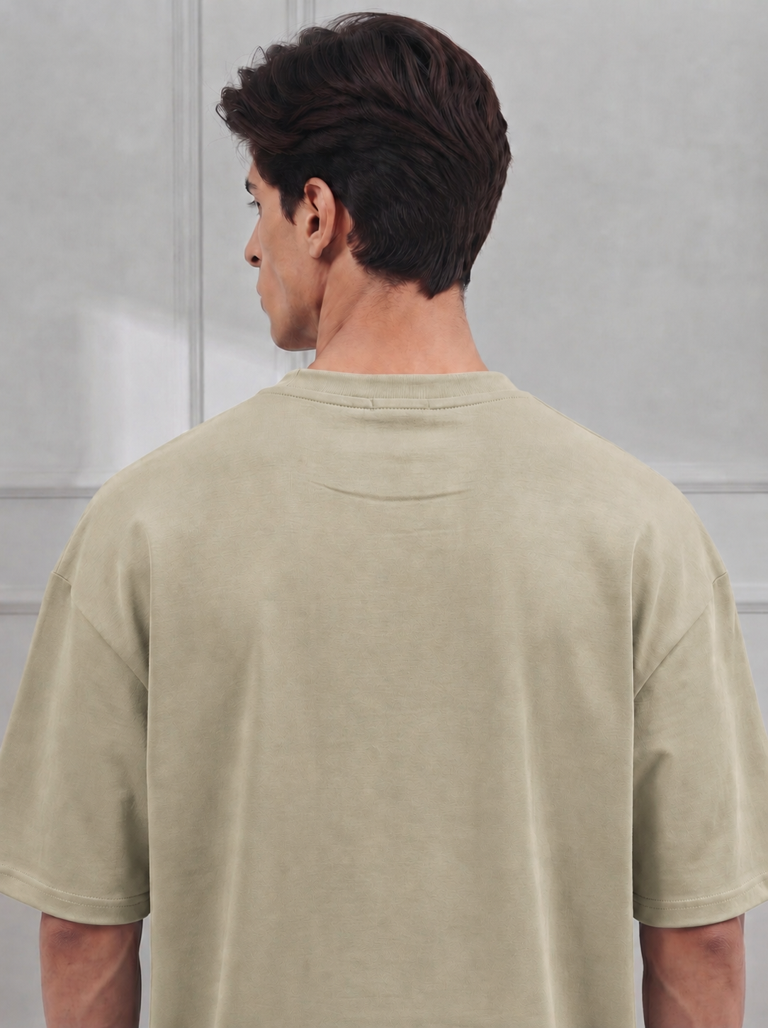 Beige Modal Baggy Tee (Unisex)