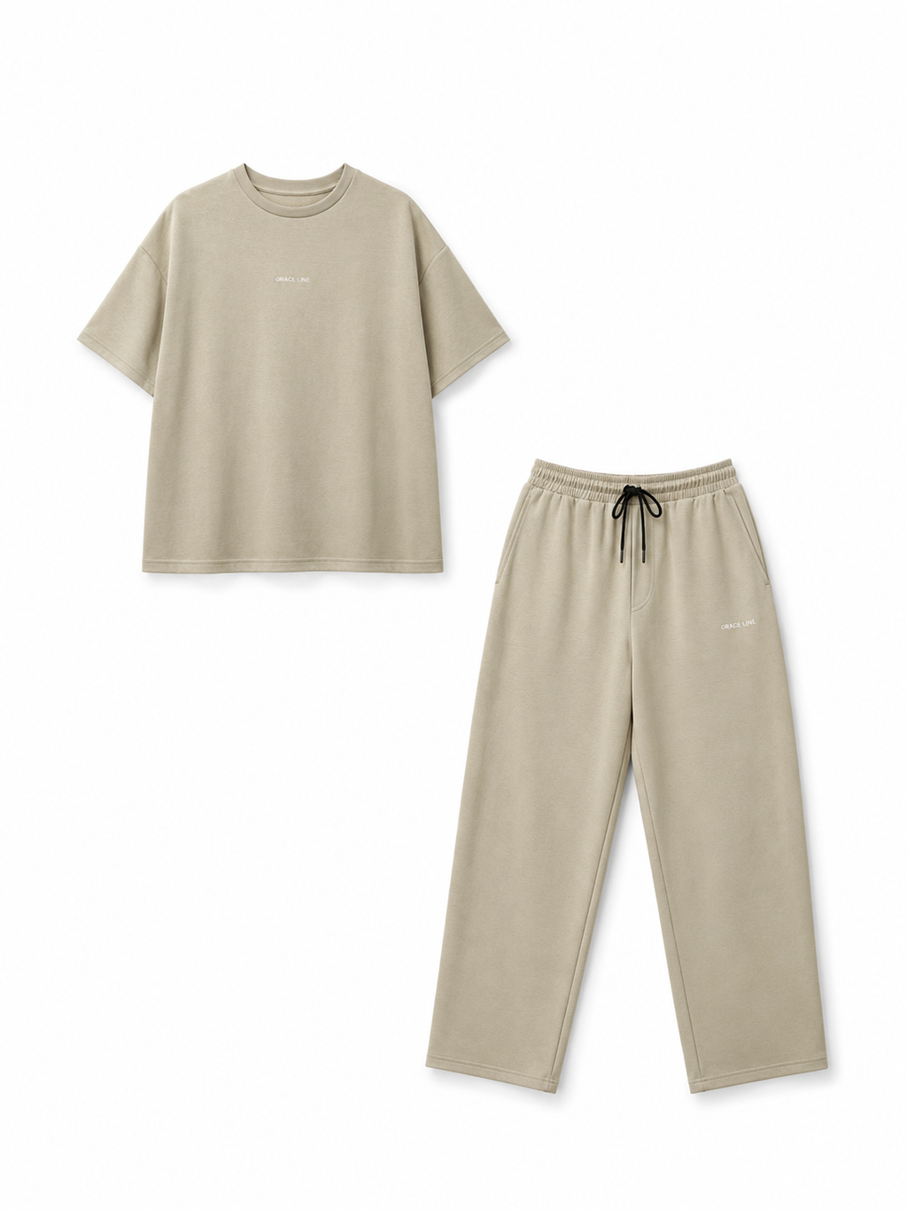 Beige Baggy Co-Ord Set