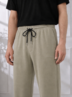 Modal Straight Baggy Trouser (Beige)