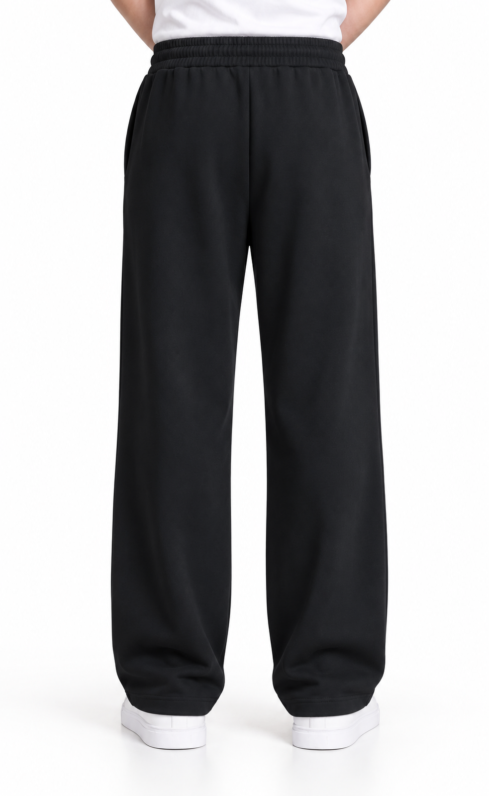 Modal Straight Baggy Trouser (Black)