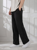Modal Straight Baggy Trouser (Black)