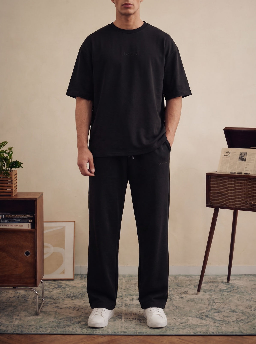 Black Baggy Co-Ord Set