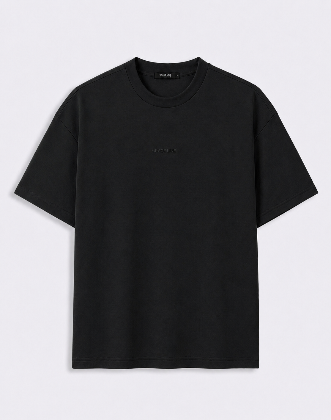 Black Modal Baggy Tee (Unisex)