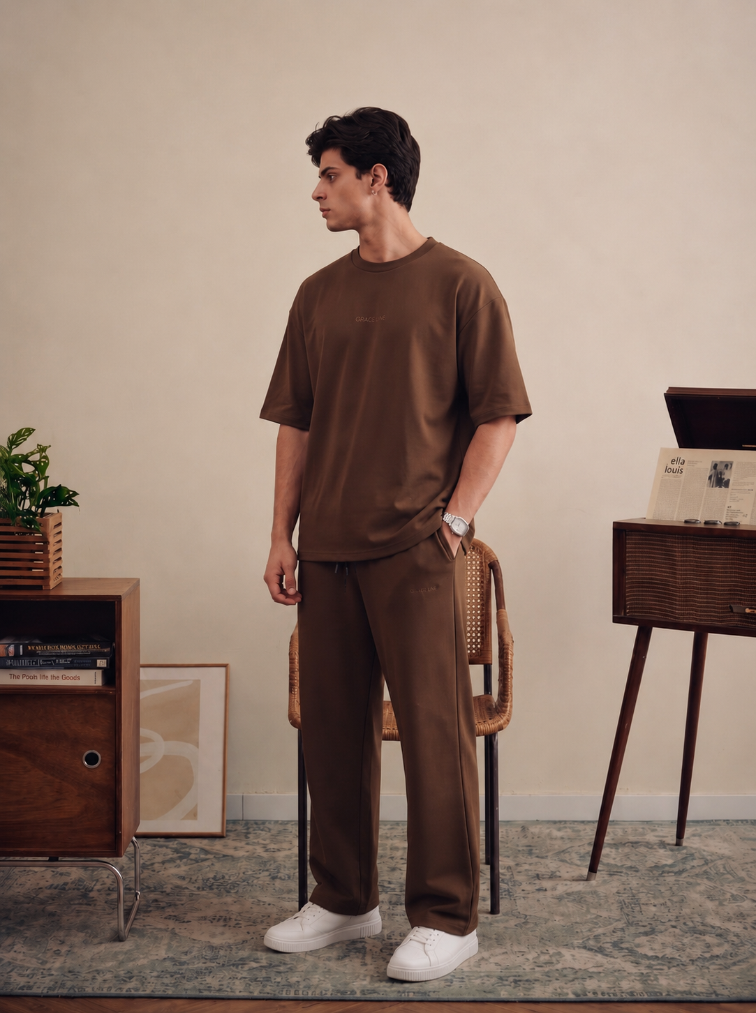Mocha Brown Baggy Co-Ord Set