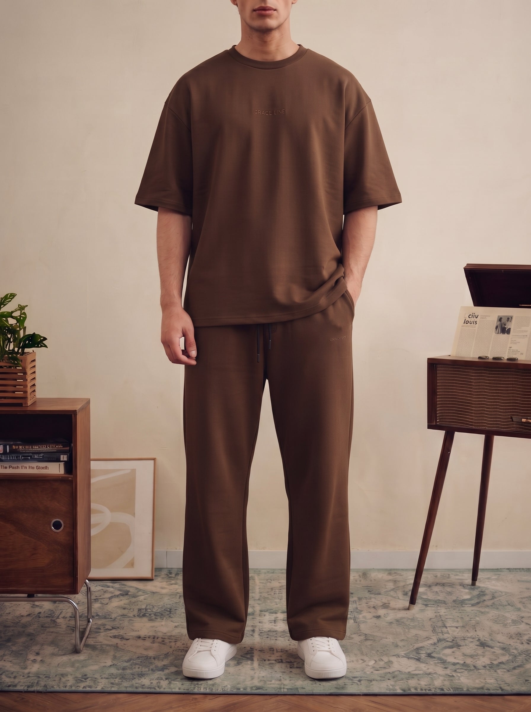 Mocha Brown Baggy Co-Ord Set