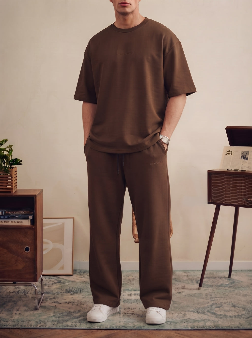 Mocha Brown Baggy Co-Ord Set