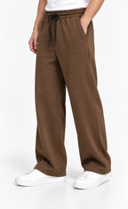Modal Straight Baggy Trouser (Mocha Brown)