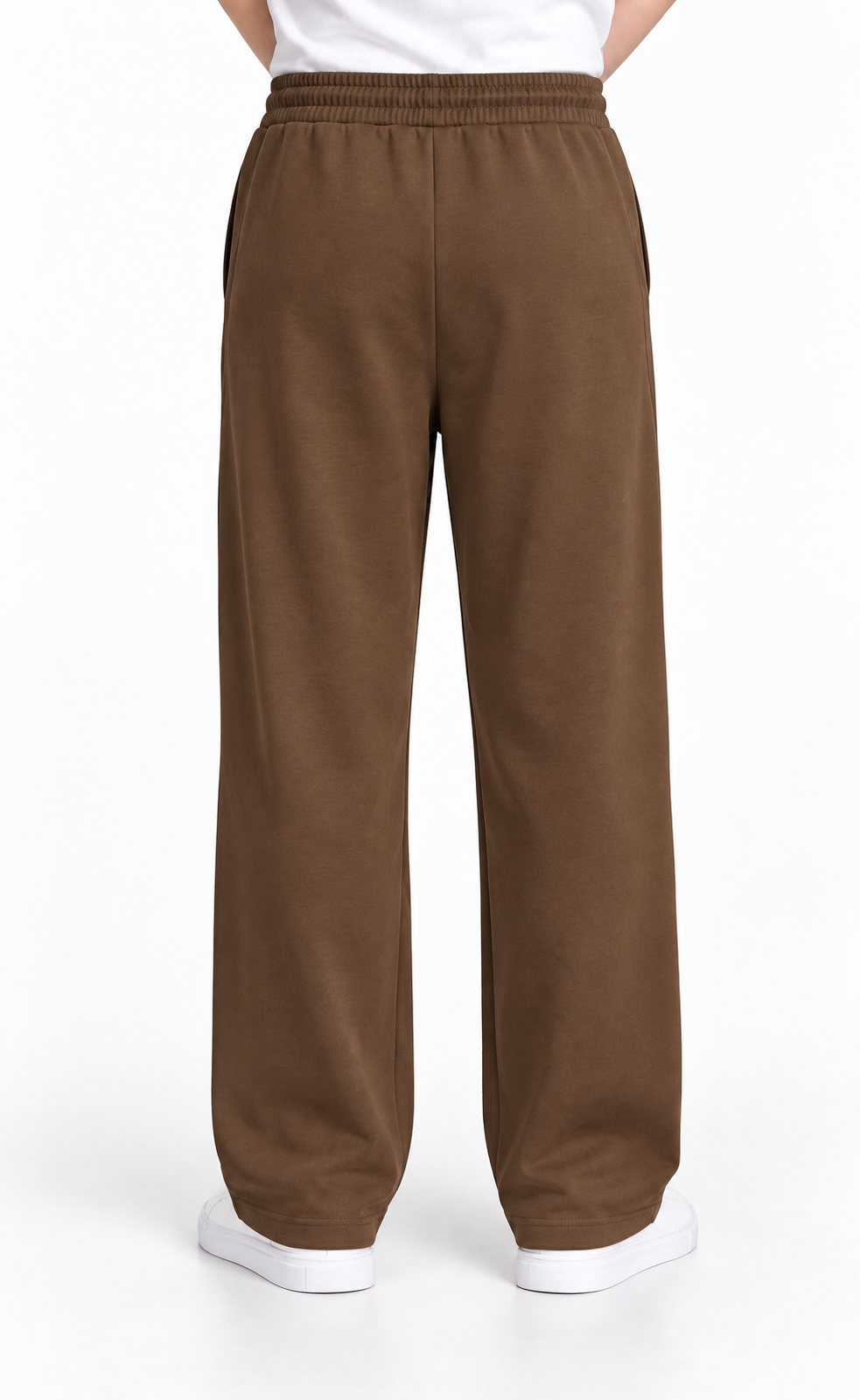 Modal Straight Baggy Trouser (Mocha Brown)