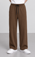 Modal Straight Baggy Trouser (Mocha Brown)