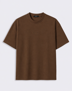 mocha Brown Modal Baggy Tee (Unisex)