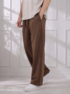 Modal Straight Baggy Trouser (Mocha Brown)