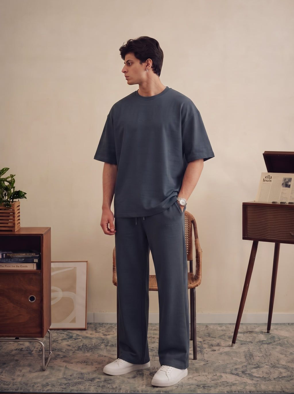 Dark Grey Baggy Co-Ord Set
