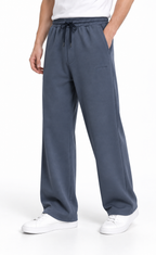 Modal Straight Baggy Trouser ( Dark Grey)