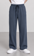 Modal Straight Baggy Trouser ( Dark Grey)