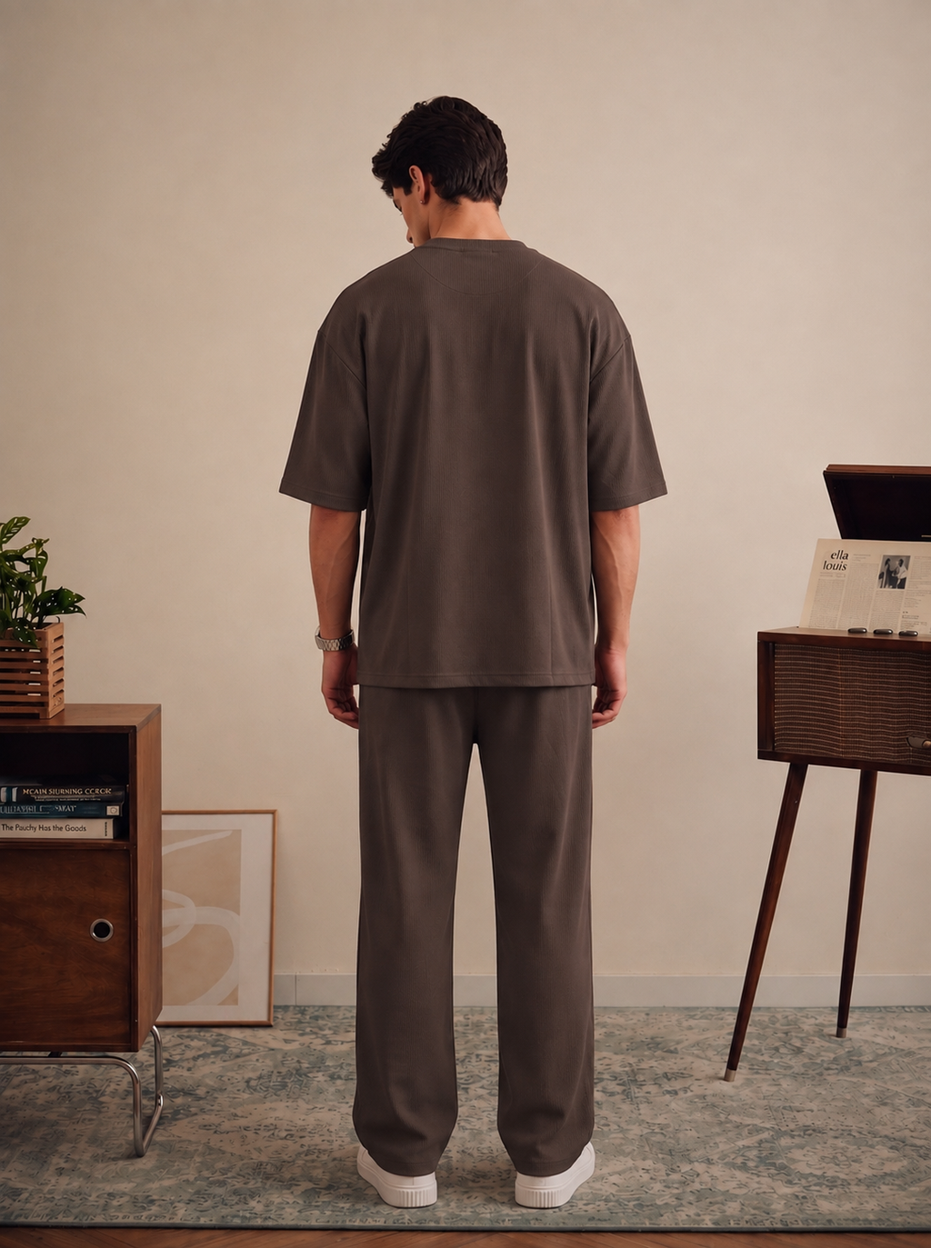 Chocolate Brown Slim Fit Co-Ord Set