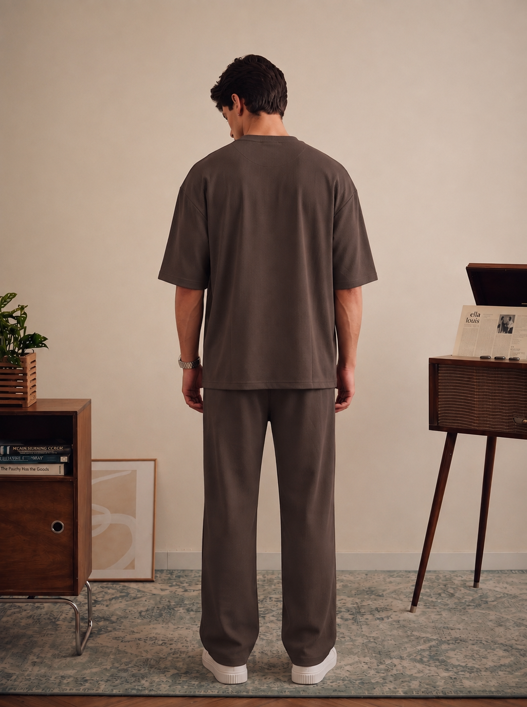Chocolate Brown Slim Fit Co-Ord Set