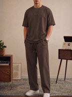 Chocolate Brown Slim Fit Co-Ord Set