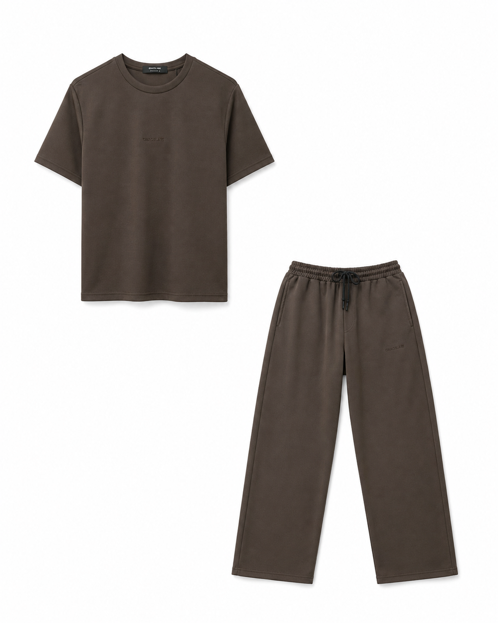Chocolate Brown Slim Fit Co-Ord Set