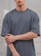 Dark Grey Modal Baggy Tee (Unisex)