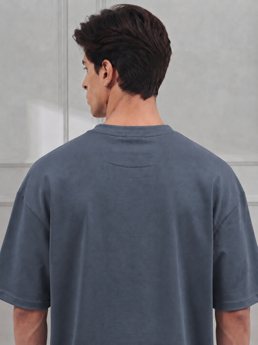 Dark Grey Modal Baggy Tee (Unisex)