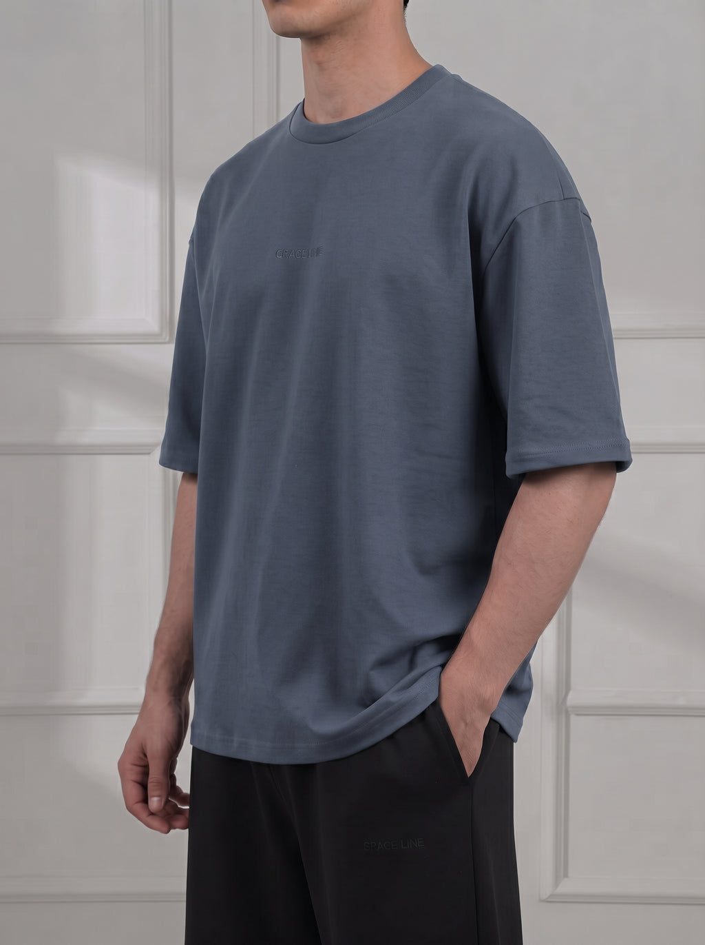 Dark Grey Modal Baggy Tee (Unisex)
