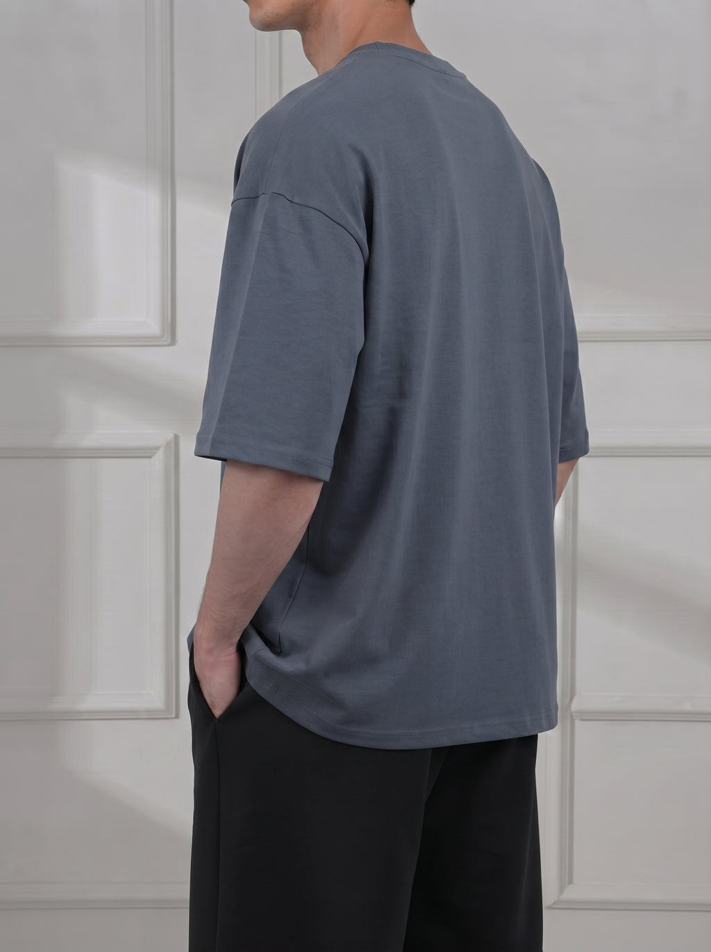 Dark Grey Modal Baggy Tee (Unisex)