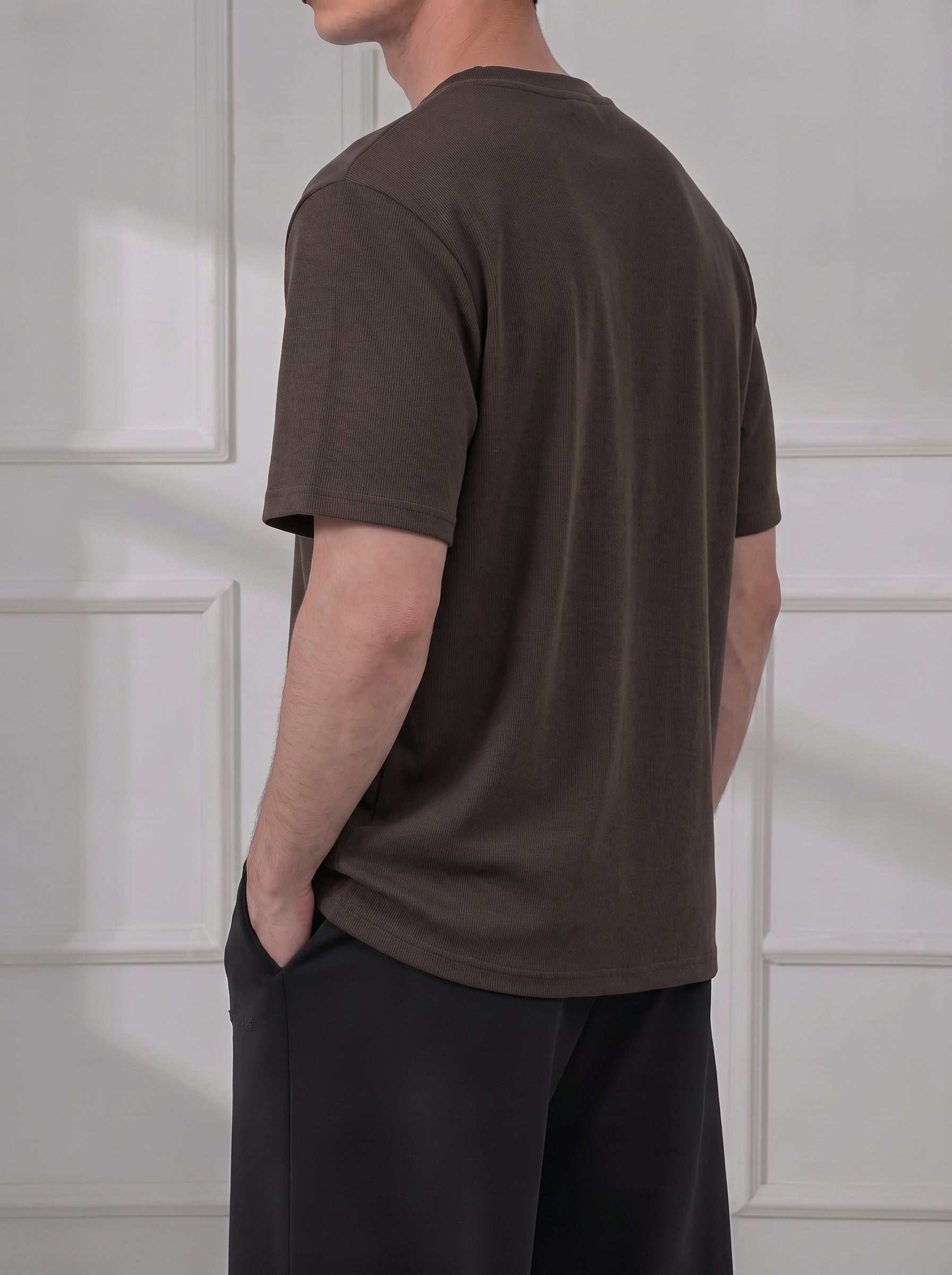 Chocolate Brown Slim Tee(unisex)